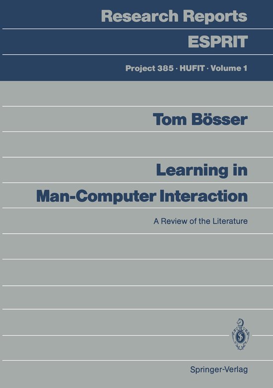 Learning in Man-Computer Interaction - cover