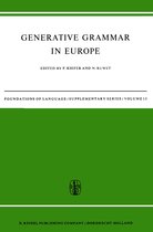 Foundations of Language Supplementary Series- Generative Grammar in Europe