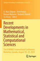 Recent Developments in Mathematical Statistical and Computational Sciences