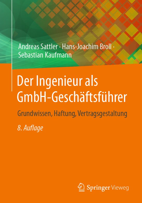 Der Ingenieur als GmbH-Geschäftsführer - cover