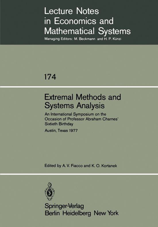 Extremal Methods and Systems Analysis - cover