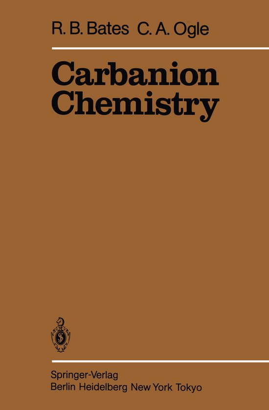 Carbanion Chemistry - cover