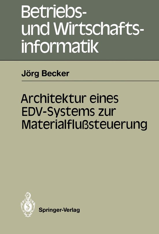 Architektur eines EDV-Systems zur Materialflußsteuerung - cover