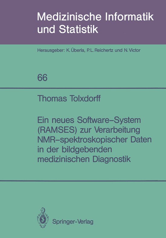 Ein Neues Software-System (Ramses) Zur Verarbeitung NMR-Spek ... - cover