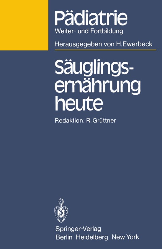 Sauglingsernahrung Heute - cover