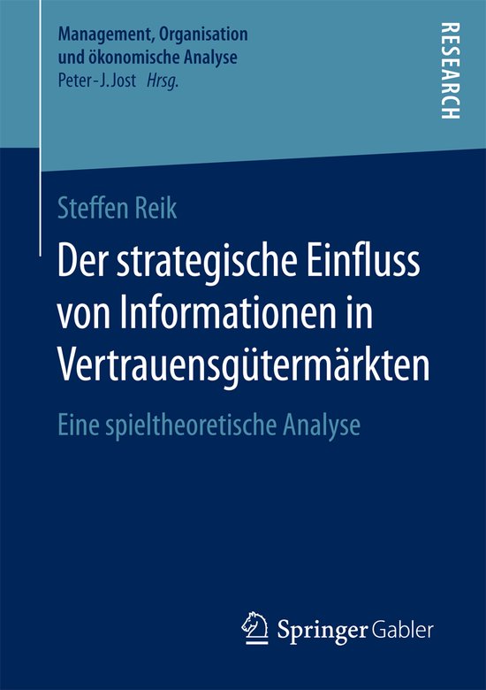 Der strategische Einfluss von Informationen in Vertrauensgue ... - cover