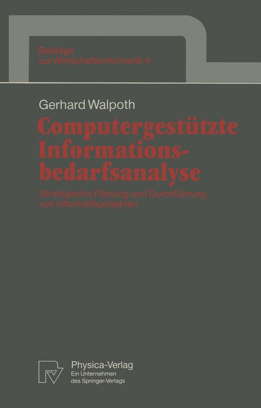 Computergestützte Informationsbedarfsanalyse - cover