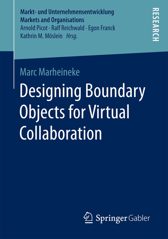 Designing Boundary Objects for Virtual Collaboration - cover
