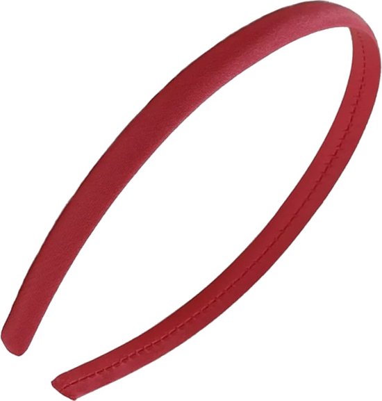 Fako Fashion® - Diadème - Satin - 10mm - Rouge foncé