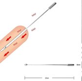 Penisplug Dilator 8 MM - Dilatator - Penis plug - Urethrale - Plasbuis - Staaf - RVS