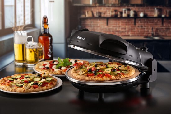 Ariete 0917/00 - PIZZA IN 4 'MINUTES - pizzaoven - 1200W - timer - diameter 32 cm - max. 400 graden - zwart — afbeelding 4
