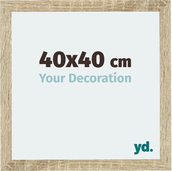 Cadre Photo Mura Your Decoration - 40x40cm - Chêne Sonoma