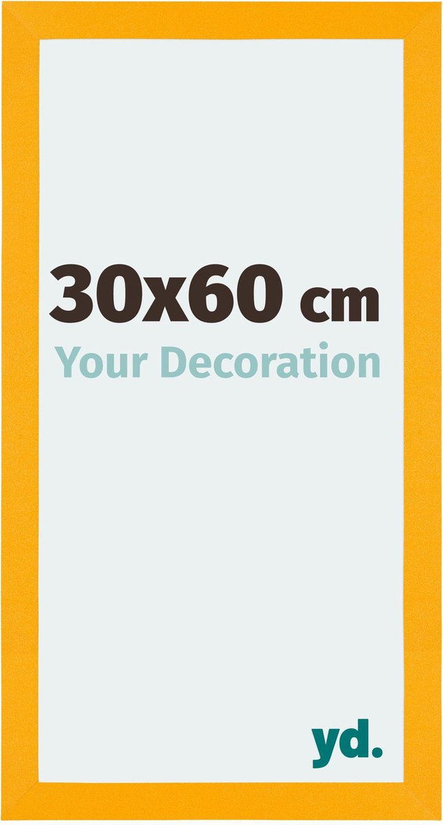 yd. Your Decoration - Fotokader 30x60 cm - MDF - Geel - Mura