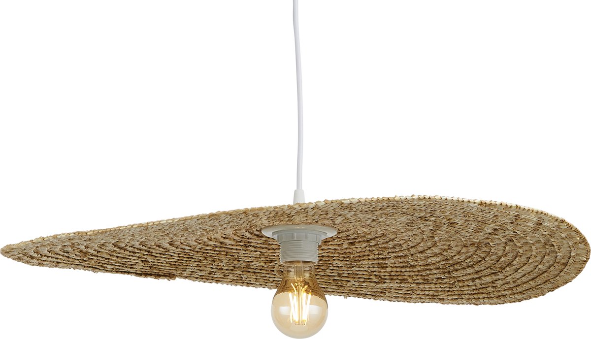 Lighto | Hanglamp Rotan - Ø60 cm - Plafondlamp - Japandi Lamp - Eetkamer - Slaapkamer - Woonkamer - Vana