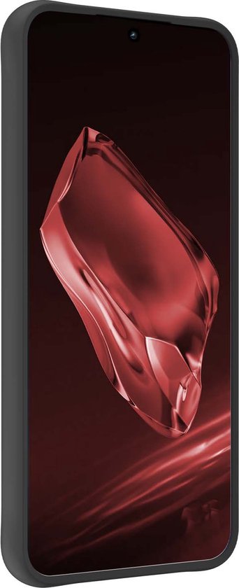 Coque Compatible avec OnePlus 12, Coque Arrière en Siliconen avec Protecteur d'écran - Zwart