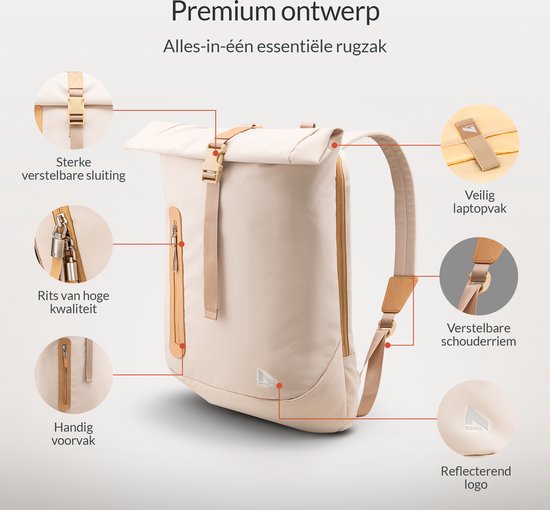 Sac à dos imperméable - Beige