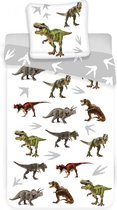 Dinosaurus Dekbedovertrek 140 X 200 Cm Katoen