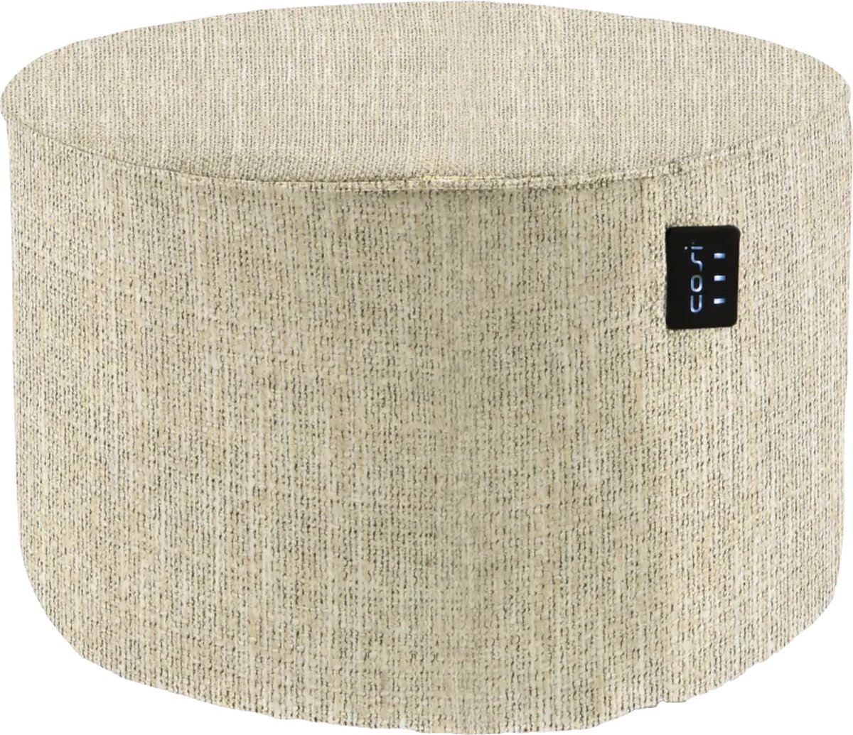 Cosipouf Comfort Natural 60x40cm - 3 Warmtestanden - Wasbare poefhoes - Inclusief oplaadbare batterij en adapter