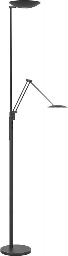 HighLight vloerlamp Geneva 2L stelbaar - zwart