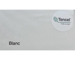 Hoeslaken Tencel - Katoen 160x200 kleur wit
