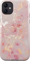 BURGA Telefoonhoesje voor iPhone 12 - Schokbestendige Hardcase Hoesje - Golden Coral