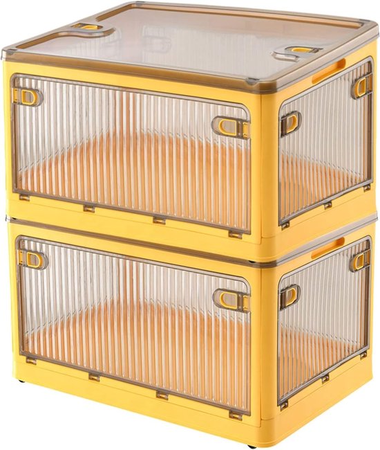 Exquilnova 2 stuks opbergdozen met deksels, grijze kledingkastopbergorganizer, opvouwbare stoffen dozen met versterkt handvat, kledingdoos met ritsen voor slaapkamers, woonkamer, kantoor (XL, 45 x 35 Exquilnova 2 stuks opbergdozen met deksels, grijze kledingkastopbergorganizer, opvouwbare stoffen dozen met versterkt handvat, kledingdoos met ritsen voor slaapkamers, woonkamer, kantoor (XL, 45 x 35