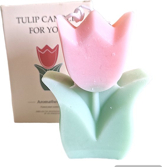 Geurkaars Tulp - Rose Candle - Aromatherapy - Natural plant essential oil - Tulip Candle