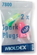 Bougies Spark souples SNR 35 dB 7800-25 paires - Bouchons d'oreilles Moldex à haute atténuation
