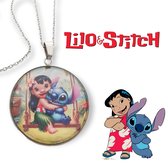 Lilo en Stitch ketting - Disney - Beste Vrienden - Lilo & Stitch - Ketting - Hanger 30mm - Cadeautje