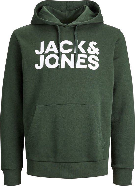 Jack Jones Alpha Mountain Print Sweat Hood Moonbeam - Felpe Uomo Grigio