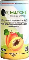 Matcha Premium Japanse Detox Antioxidant met abrikozensmaak 10g x 20 stuks, Alleen Natuurlijk, Niets toegevoegd, Glutenvrij, Vegaans, De Krachtigste Groene Thee ter wereled