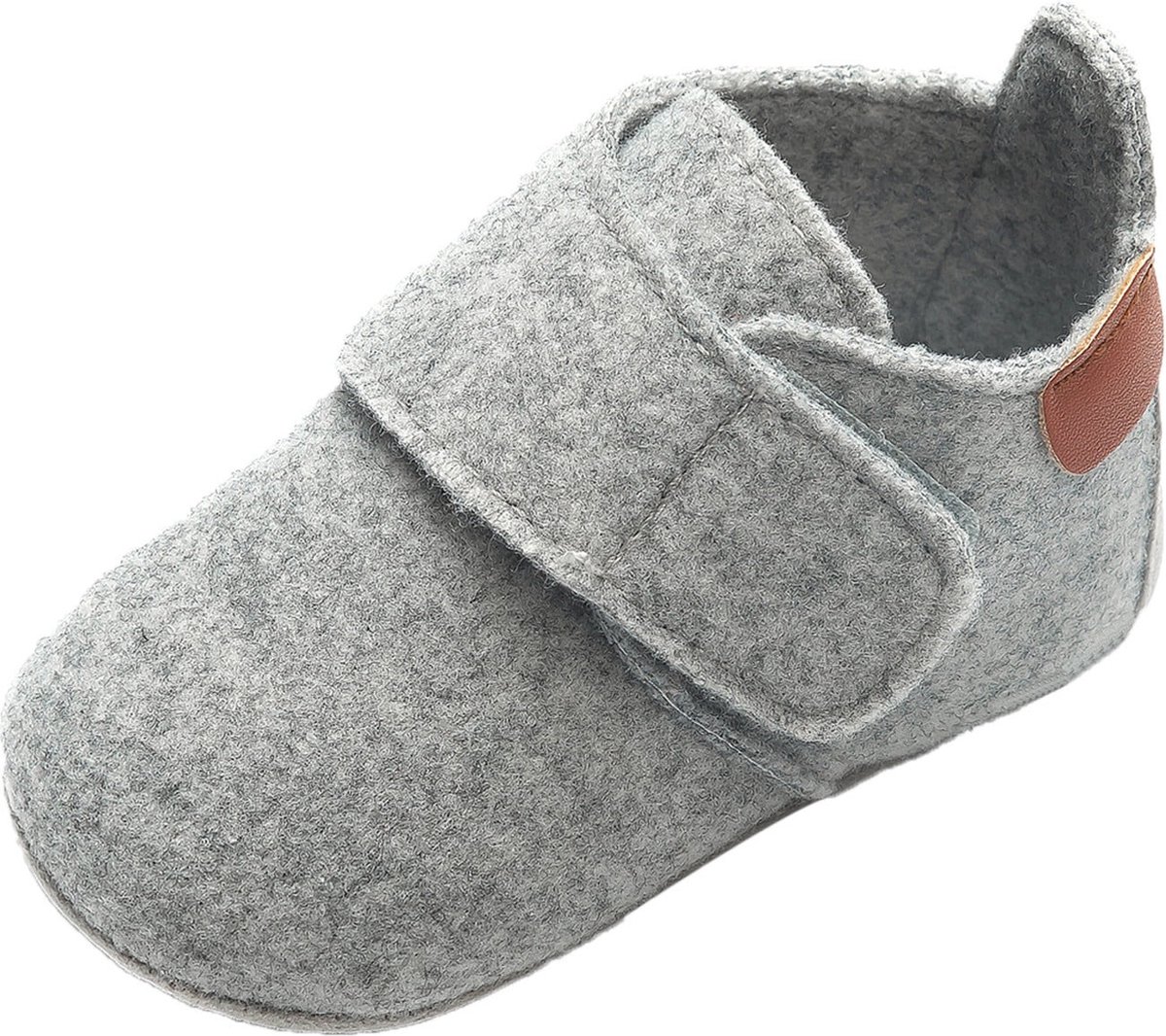 Babyschoentjes - Klittenbandsluiting - Maat 18-19 - 11cm - Grijs