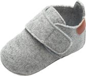 Babyschoentjes - Klittenbandsluiting - Maat 18-19 - 11cm - Grijs