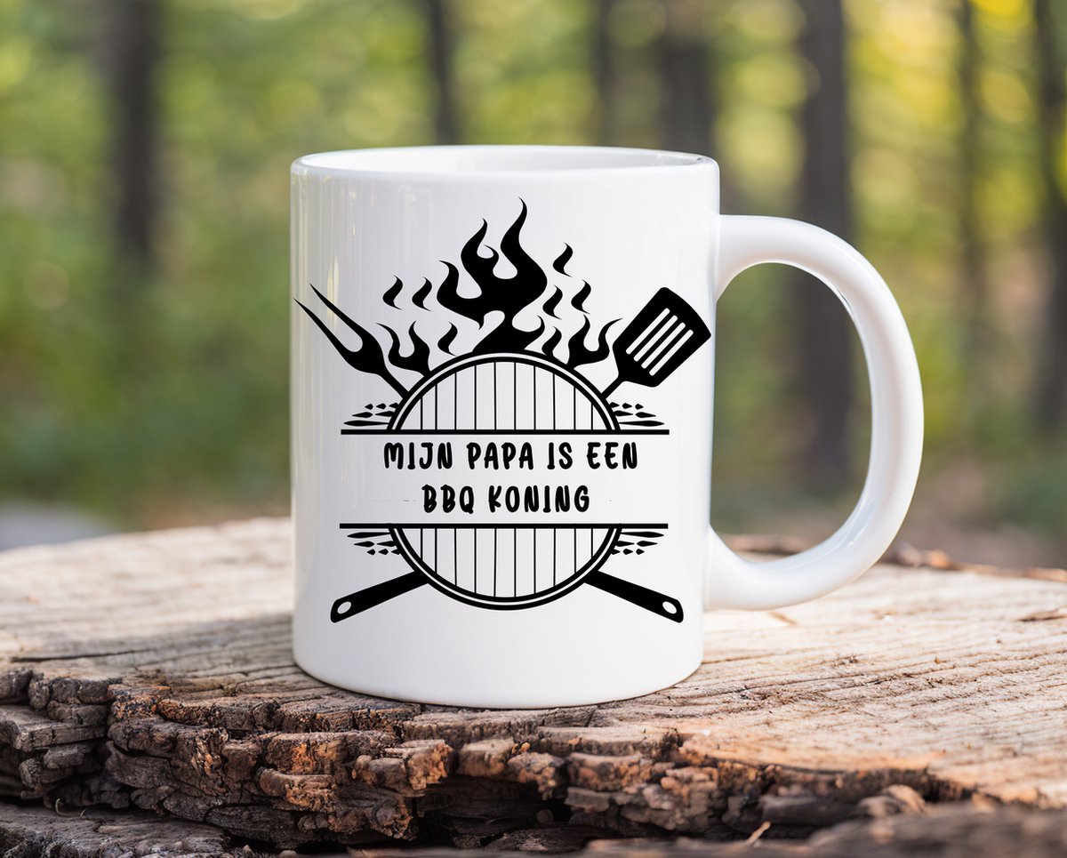 Koffiemok mijn papa is een BBQ master 05 vaderdag