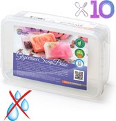 10x1 KG Base de savon transparente sans sueur ni condensation, sans SLS ni huile de palme - Savon à verser à la glycérine - Fabriquez votre propre savon - Basis pour la fabrication du savon - ArinKaSoap