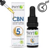 Phyto Plus® CBN Olie - Druppels 5% - CBD 2.5% Mix - Full Spectrum - 5 Procent - Cannabinol - CBN - 500mg - Cannabidiol - Puur - Supplement - Hennepolie - Cannabis olie - Wietolie om te Slapen