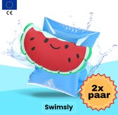 Swimsly® Zwembandjes - Zwembandjes - Zwemveiligheid - Zwemvest - Watermeloen - 0-15 kg - 2 paar