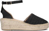 Ayana Dames Espadrilles Yu644 Zwart - Maat 41