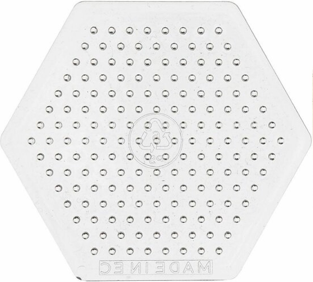 Grondplaat Voor Strijkkralen Strijkkralenbord Onderplaat Hexagon Medium Strijkkralen Helder 8x8x0 5cm 1 stuk