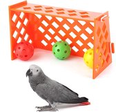 - Mini voetbal voetbalveld vogel intelligentie speelgoed voor papegaaien - Papegaai speeltuin activiteit kooi voet speelgoed voor vogels - Tafelblad speelgoed voor papegaaien: intelligentie en speelplezier