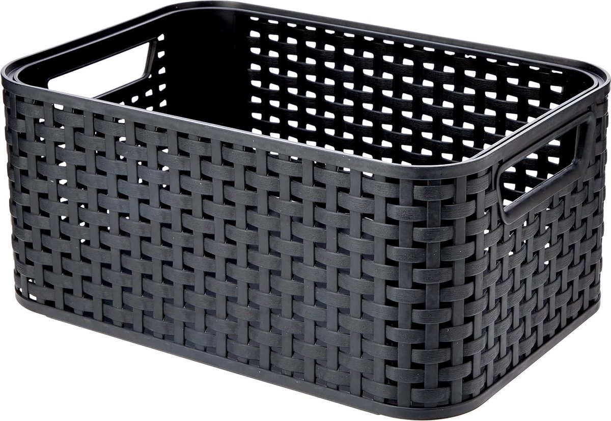 Style mandje small antraciet - Curver, opbergmand voor kleine spullen