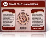 Zwart zout - 250 gram - Minerala - Kala Namak - Vegan Indiaas zwart zout