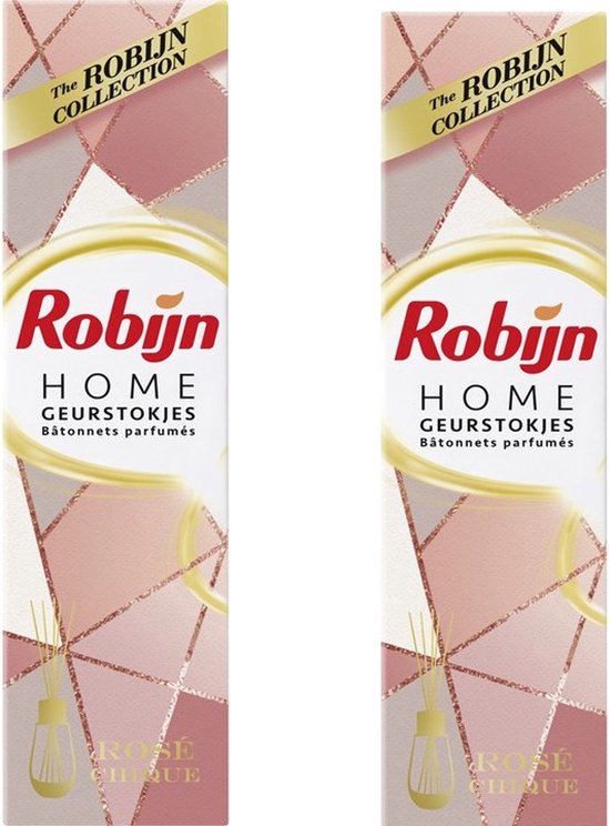 Robijn Geurstokjes - Rosé Chique - 2 x 45 ml