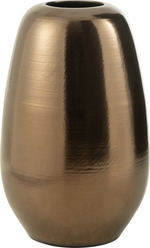 J-Line Vase Porselein Goud Large
