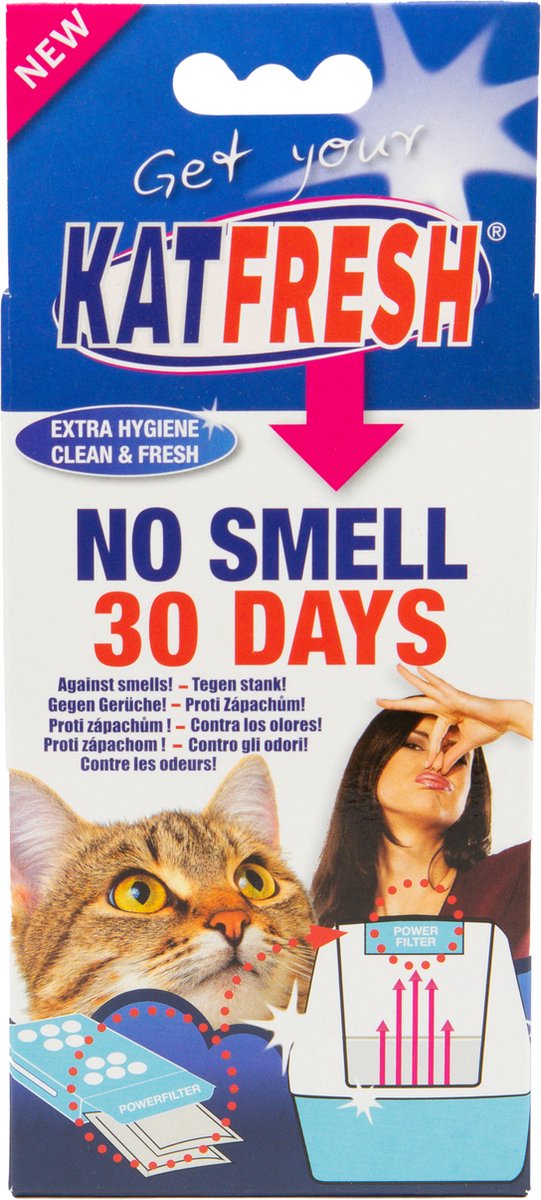 Katfresh kattenbakgeurverdrijver 3 doosjes