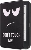 Hoes Geschikt voor Kobo Clara BW Hoesje Bookcase Cover Book Case Hoes Sleepcover - Don't Touch Me