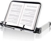 Instelbare en opvouwbare boekstandaard - ideaal voor kookboeken - compact en handig (zwart) book stand