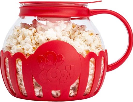 Popcorn Popper Silicone Pliable Micro-ondes - Bol Pop-Corn Repliable Blanc, Jusqu'à 15 Tasses