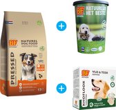 Biofood Geperste Hondenbrokken - Zalm - Graanvrij - 13.5 kg + gratis voerton + gratis Hondensnoepjes