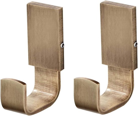 Flybath Kapstok Haak Antiek Messing Handdoek Gewaad Haken voor Badkamer Keuken Shirt Houder Wandmontage Geborsteld Brons 2 Pack
